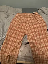 Pantalones largos sencillos Vintage a cuadros para mujer, pantalón de pierna ancha, informal, moda urbana