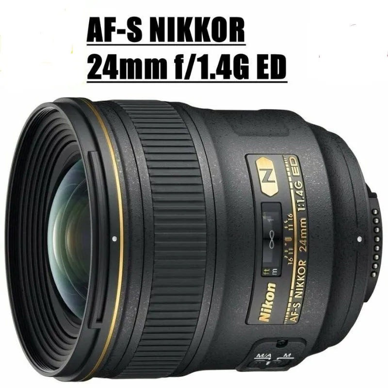 Nuova Nikon Af-S Nikkor 24Mm F/1.4G Ed Grandangolare Lente Per D7500 D7200 D7100 D610 D810 D750 D5600 D5500 D3400