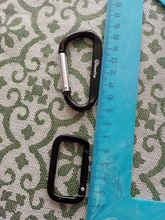 Mosquetón de aleación de aluminio para escalada al aire libre, hebilla en forma de D, llavero de supervivencia, gancho de escalada, hebilla de mochila, 1 ud.