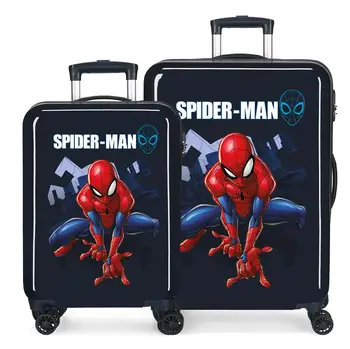 

Luggage Set Spiderman Action rigid 55-68cm Blue