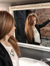Extensión de pelo sintético mágico para mujer, 4 unidades por lote, Yaki, tejido de pelo liso de 18 a 22 pulgadas, Color dorado puro de belleza