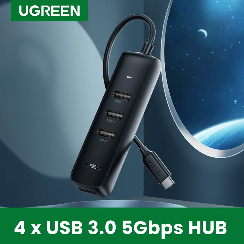 UGREEN USB C HUB Mini Size USB 3.0 2.0 Splitter 4 Ports Hub Adapter for MacBook Pro Air