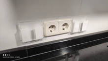 Soporte de carga para teléfono móvil, estante de colocación de teléfono móvil, toma cuadrada modelo 86, enchufe de pared, soporte fijo
