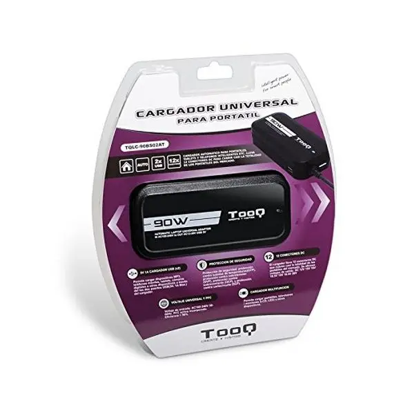 Зарядное устройство для ноутбука TooQ TQLC-90BS02AT 90W Black