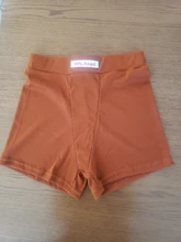 Pantalones cortos de motorista para mujer, Shorts de punto con Bordado de letras, informales, de cintura alta, color blanco y negro, para verano