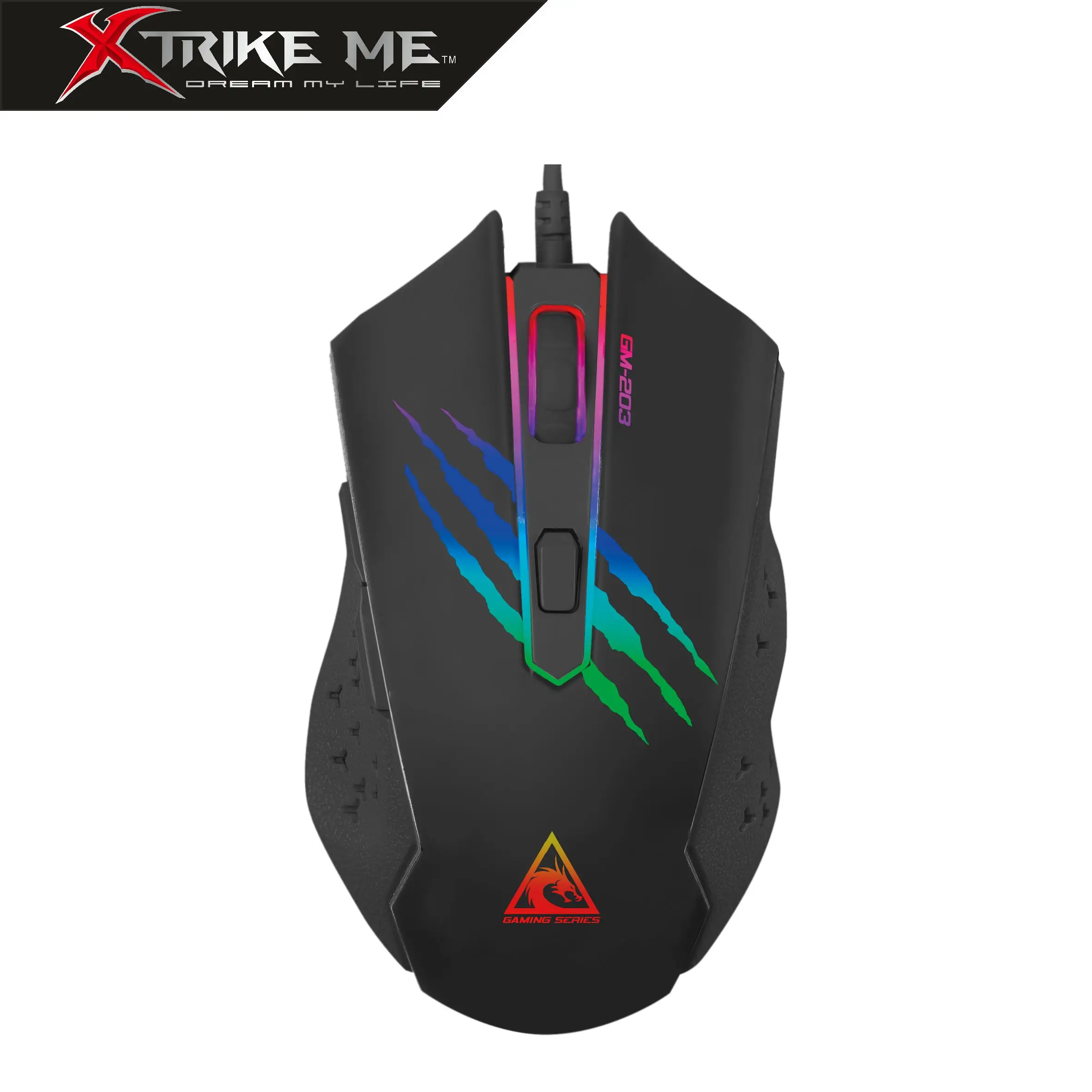Xtrike-Me GM203 Ratón Gaming USB Retroiluminado 2400DPI 6 Botones