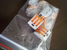 Cable-Connectors Splicing Push-In-Terminal-Block Fast-Wire Mini SPL-2/3 Compact Spring