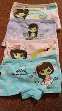 Kids Underwear Baby Boxer Calcinhas Cartoon Infantis Cotton 4pcs/Lot 2-10Y