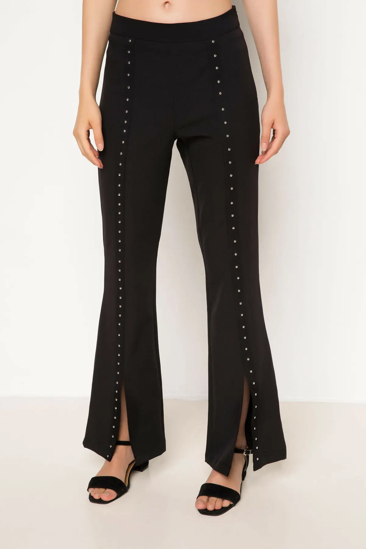 DeFacto New Female Fashion Solid Leisure Flare Trousers For Women's Casual Loose Pants Comfort Long Ladies -H8999AZ17HS | Женская