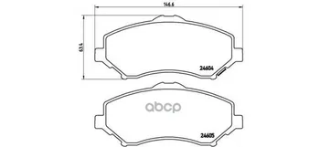 

Brake disc pads front. Dodge Grand Caravan 06/07- / Dodge Journey 06/08- / Dodge nitr Brembo art. p11022