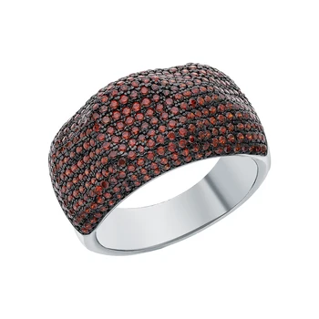 

Silver ring with cubic zirconia sunlight sample 925