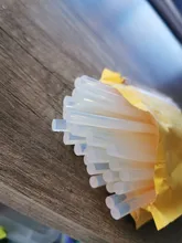 Pegamento de fusión en caliente de 7x100mm, accesorio de aleación para reparación con pistola adhesiva, herramienta de manualidades, 50 unidades