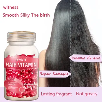 

Newest Hair Vitamin Keratin Complex Oil Capsule Smooth Silky Hair Repair Damage Hair Anti Hair Loss Nourishing Essence Hair Care
