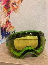 GOG-lente magnética 201 para esquí, gafas esféricas de esquí nocturno, color amarillo