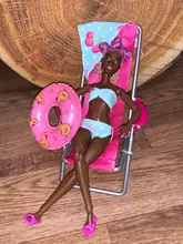 Bikini Slipper-Accessories Beach-Chair Cherry-Design Barbie-Doll Swimwear Lifebuoy Cloth