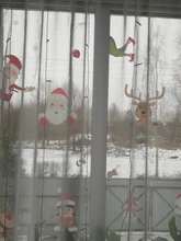 Adornos con letras Merry Christmas para el hogar pegatinas tipo ventana de pared calcomanías de Papá Noel Navidad 2020 adornos decoración de año nuevo adhesivo de cristal