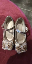 Zapatos de cuero de princesa ULKNN para niñas, zapatos de tacón alto, de tacón alto, para niñas, con nudo mariposa, azul, rosa, Plata