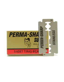 

5 Cuchillas Afeitar Doble Hoja Perma-Sharp