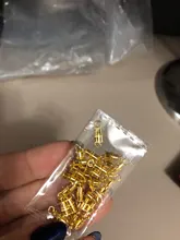 Lote de 20 unids/lote de cierres de hebilla de rosca de cobre, cierres de cilindro de tono metálico, conectores de pulsera de collar, suministros de joyería