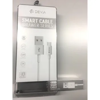 

Set 8 cables 1Mt Lightning with blister Idriver dispenser White