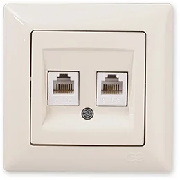 

PnpnElectrıc Gns Visage Ambiance Double Numerical Telephone Socket (2x Cat3) Double Telephone Socket Cream