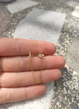 Pendientes de plata de primera ley estilo hip hop para mujer, aretes, cadena, plata esterlina 925, estilo hip hop, Punk, estilo gótico, fiesta, 1 Uds.