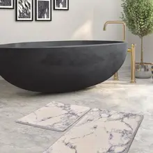 Коврики для ванной нескользящие Противоскользящие коврики Нескользящие коврики Sarah Flosl хлопок Lil 2'Li набор 60X100 cm-50X60 см