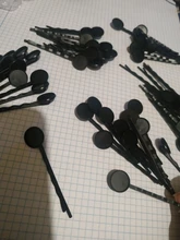 12mm 10 Uds alta calidad clásico 8 colores plateado Material cobre Horquillas para el cabello horquilla Base Ajuste de Cameo de cabujón