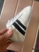 Nueva suave a rayas niños directo Niña Zapatos bebé Zapatos de deporte zapatos para correr en primer lugar los caminantes niño chico zapatillas de deporte Bebé en primer lugar los caminantes