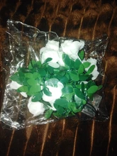 Flower Led Lights Garland-Decor Battery-Powered Fairy-String Rose Party Wedding-Valentines