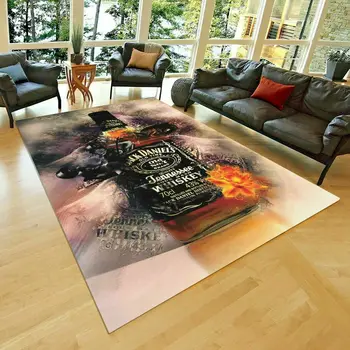 

Jack Daniels 4 Patterned Patterned Carpet ,Non Slip Floor Carpet,Teen's Carpet,Turkish Rug