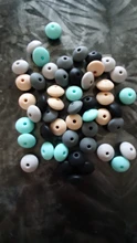 Silicone Bead Lentil Teething Necklace Food-Grade BOBO.BOX Nursing 12mm DIY