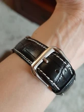 UTHAI Z08- Correa de cuero genuino para reloj, accesorios para reloj de 10-24mm, de colores marrones, de alta calidad