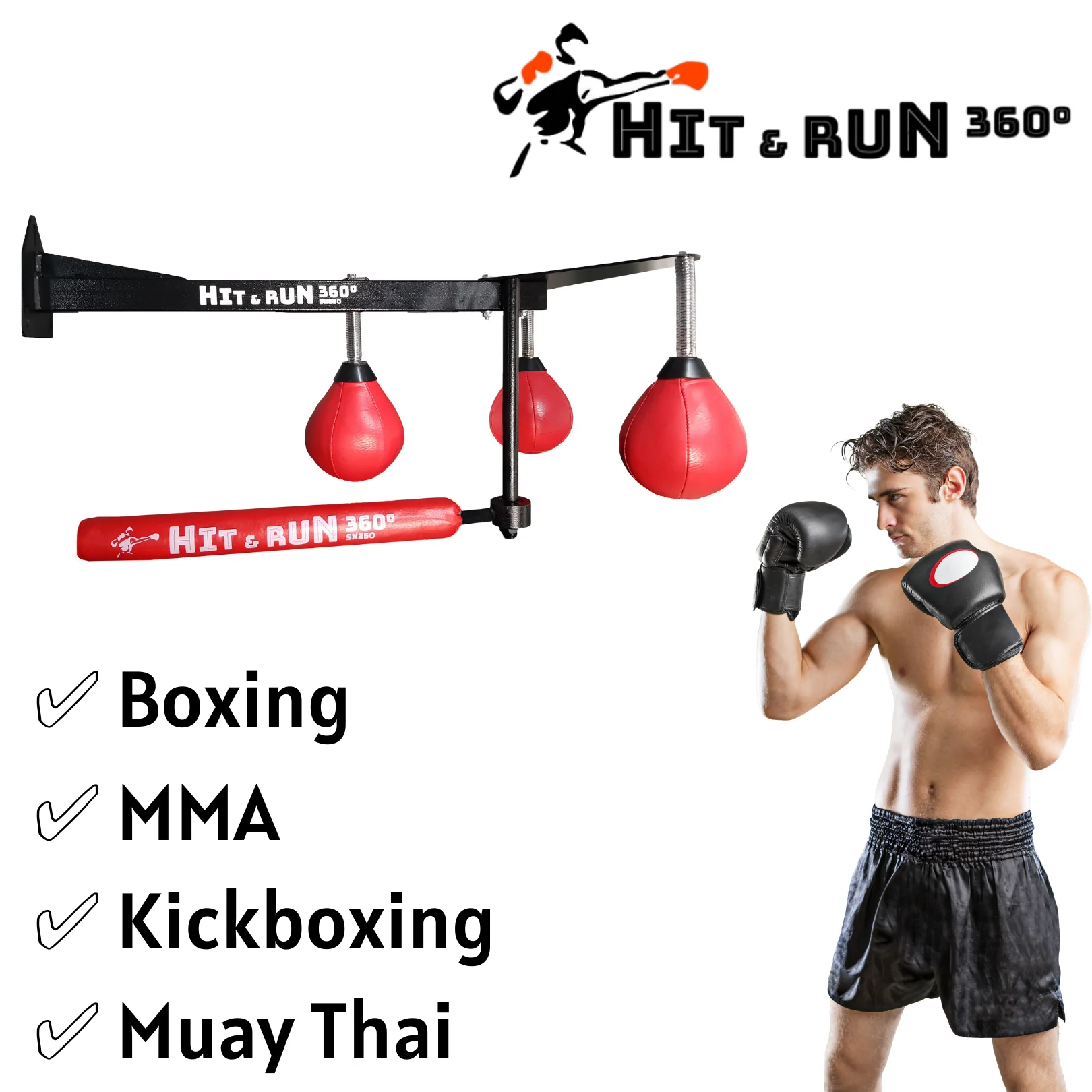 Double-end Muay Thai Boxing Sac De Boxe Speed Ball Punch Entraînement Fitness #os