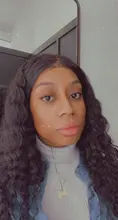 Peluca brasileña de ondas profundas prearrancada, peluca con malla frontal y pelo de bebé, 13x4, para mujeres negras