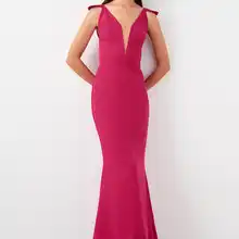 Trendyol воротник с низким вырезом вечернее платье TPRSS19FZ0427