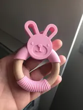 Baby Teething-Toys Rabbit-Ring Free-Accessories Wooden Animal Lets-Make Bpa-Free Food-Grade