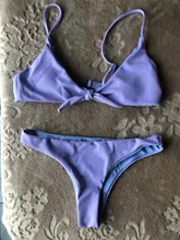 Ribbed Swimsuit Bikini-Set Female Bandeau White Women Sexy Solid New