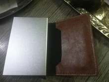 Cartera inteligente de aluminio para hombre y mujer, porta tarjetas Rfid, Mini billetera de Metal para tarjetas de crédito y negocios, 2021