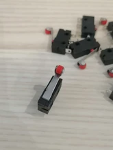 Mini Interruptor de Límite Micro palanca con rodillo de bisagra, 10 Uds.