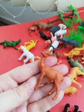 53 unids/set Mini mundo Animal Zoo Modelo figura de acción de juguete de dibujos animados de simulación encantadores animales de plástico de juguete para los niños
