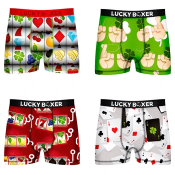

Lucky Boxer shorts in various colors printed for men made of microfiber