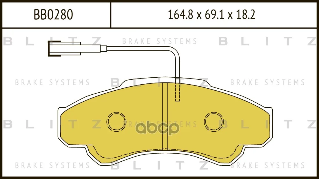 Колодки Тормозные Дисковые Citroen Jumper 02-Fiat Ducato 02-Peugeot Boxer 02- Blitz арт. BB0280