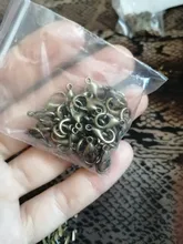 50 Uds. De cierres de langosta de Metal, 10, 12 y 14mm, ganchos con anillos de salto, conectores de corchetes de Color dorado, accesorios para collar, fabricación de joyas