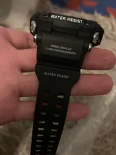 Reloj deportivo de doble horario para hombre, resistente al agua hasta 50m, relojes militares para hombre, 1802D, relojes para regalo