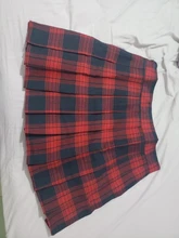 Plaid Skirt Pleated Harajuku School-Girl High-Waist Korean Plus-Size Women Zipper Sexy