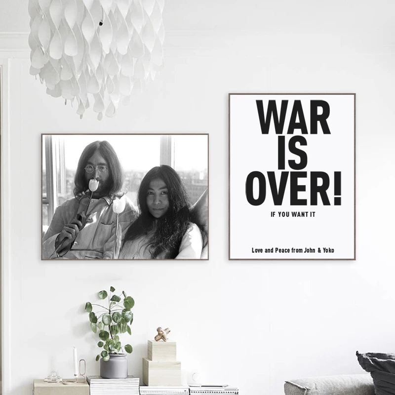 John Lennon Yoko Ono Flower Power Print
