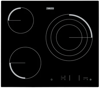 

Zanussi Z6123IOK plates Black Integrated Ceramic 3 area (s)