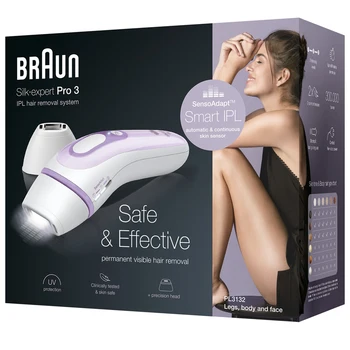 

Hair Removal Tool Braun Silk-expert Pro 3 PL3132 IPL Cordless Hair Removal System for Face / Body / Legs Epilation