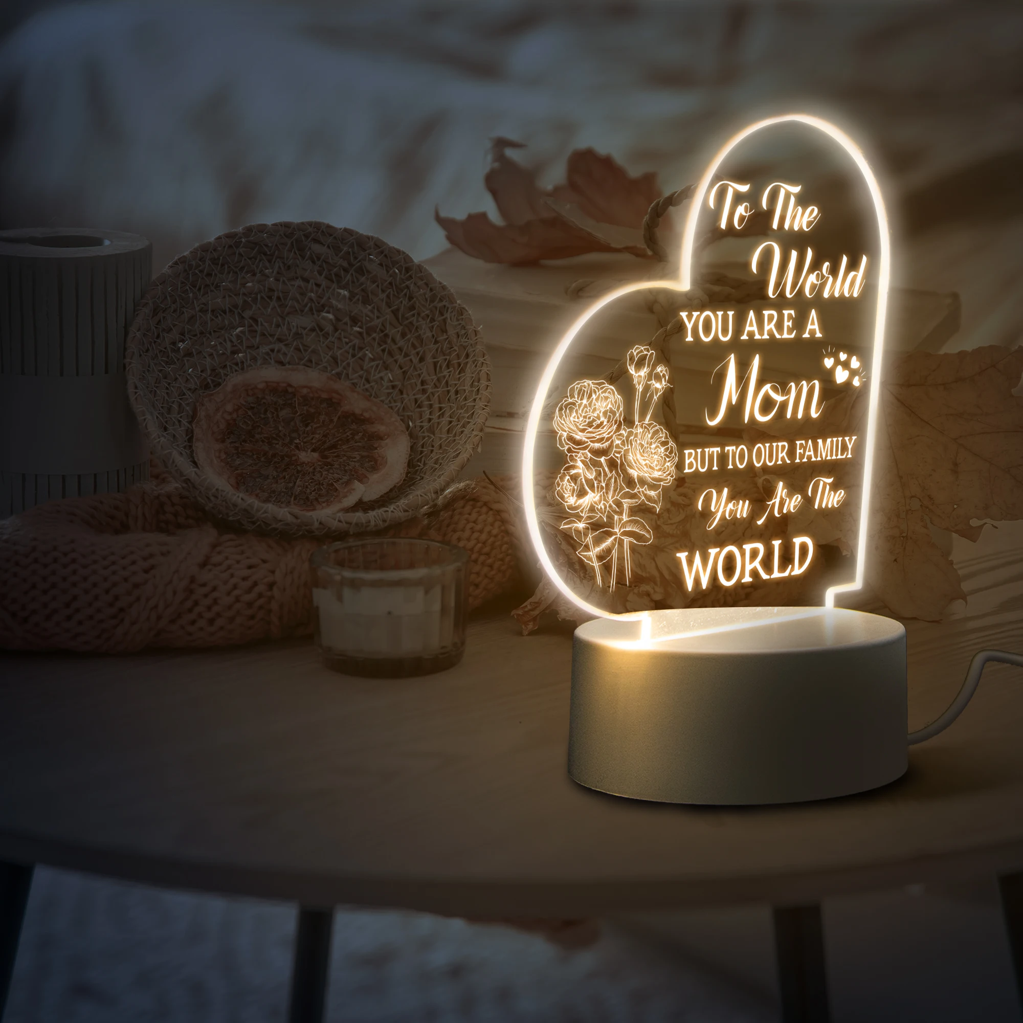 potato night light Night Light Unique Gift to Daddy Mommy Led Nightlight for Bedroom Birthday Gifts to Father Mother Table Lamp Decor for Room portable night light